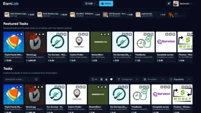 Earnlab ile oyun oynayarak bedava Steam Oyunları ve Para Kazanın