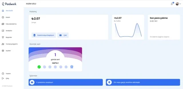 Paidwork ile Reklam izleyerek Para Kazan